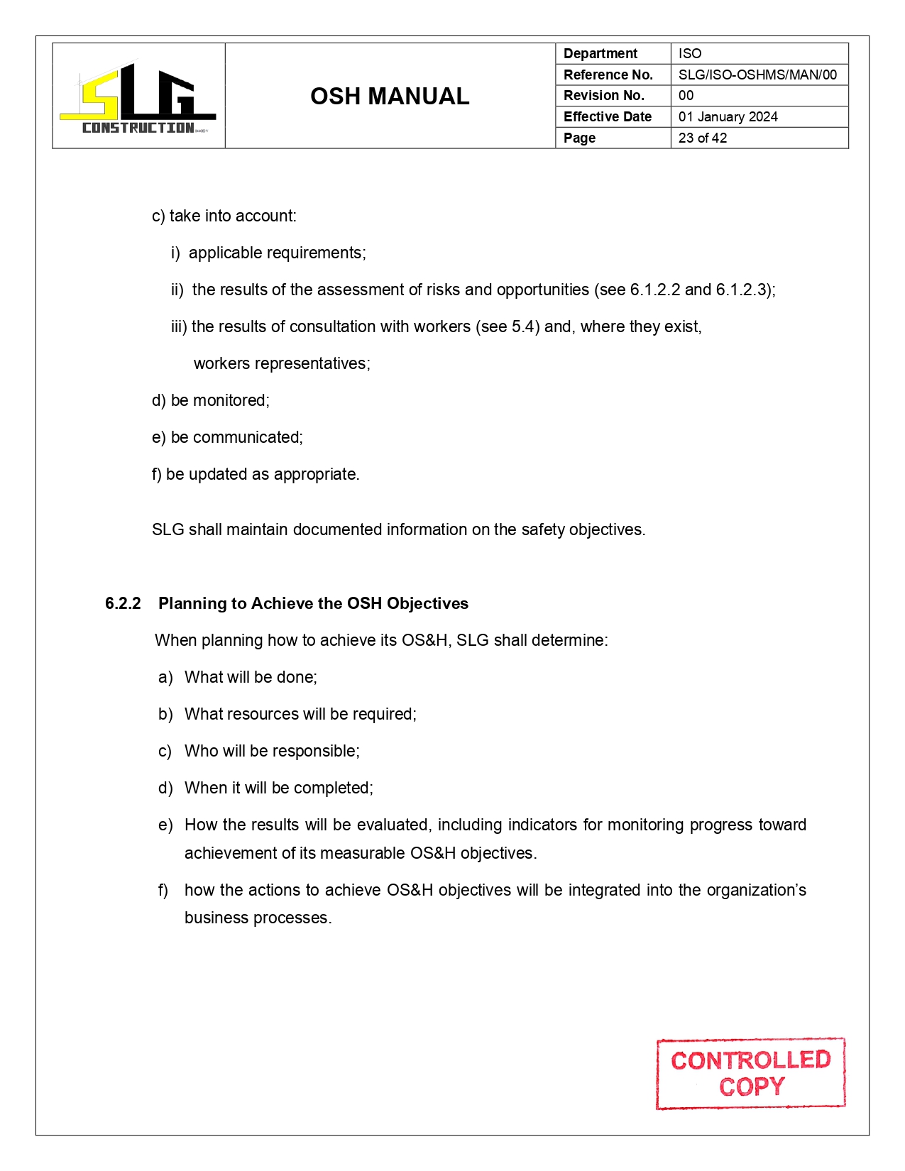 OSH Manual Page 25